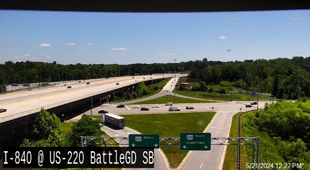 Traffic Cam I-840 WB MM 6 (US-220/Battleground Ave) - Mile Marker 6