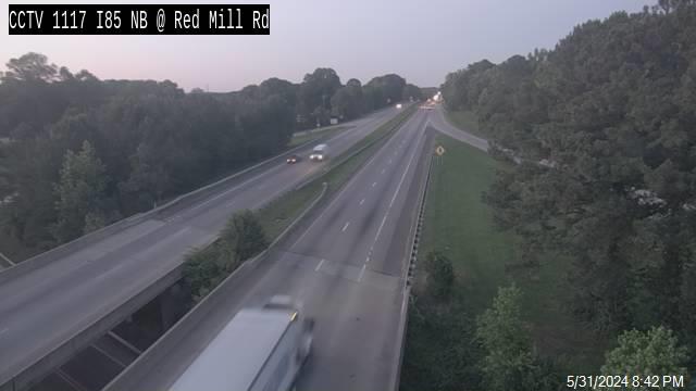 Traffic Cam I-85 & Red Mill Rd - Mile Marker 182