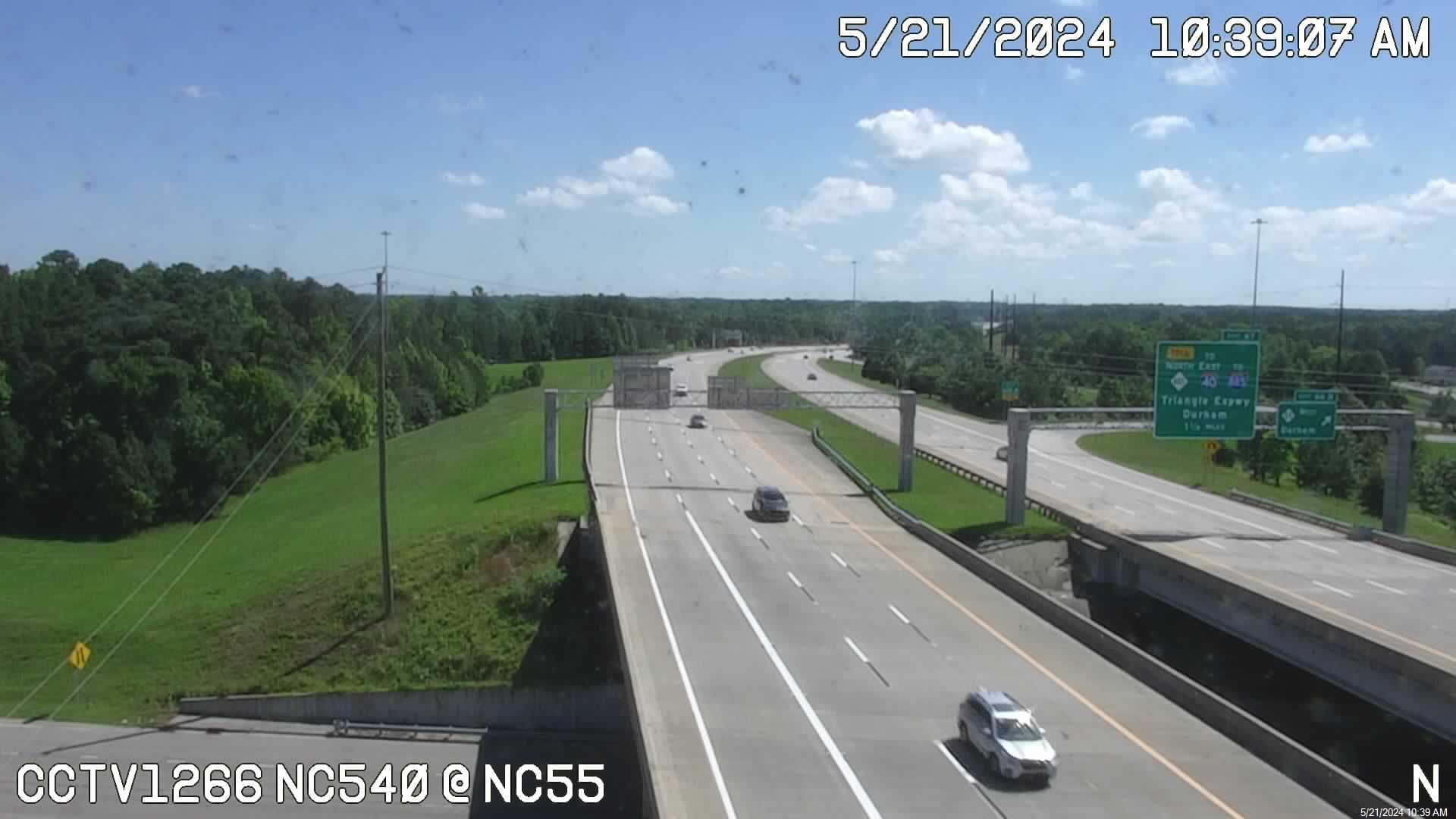 Traffic Cam NC 540 (Toll) & NC 55 - Mile Marker 66