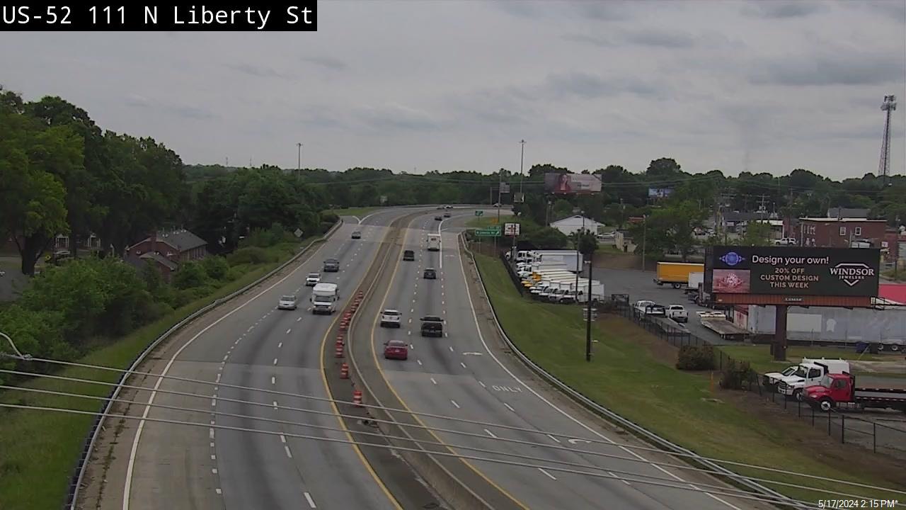 Traffic Cam US-52 at N Liberty St - Mile Marker 111